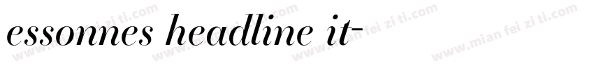 essonnes headline it字体转换